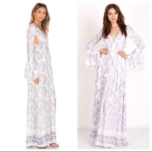 BEAUTIFUL TJD/ The Jetset Diaries Gypsy long sleeve Maxi Dress♡
